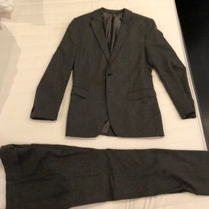 Banana Republic Gray Wool Suit
